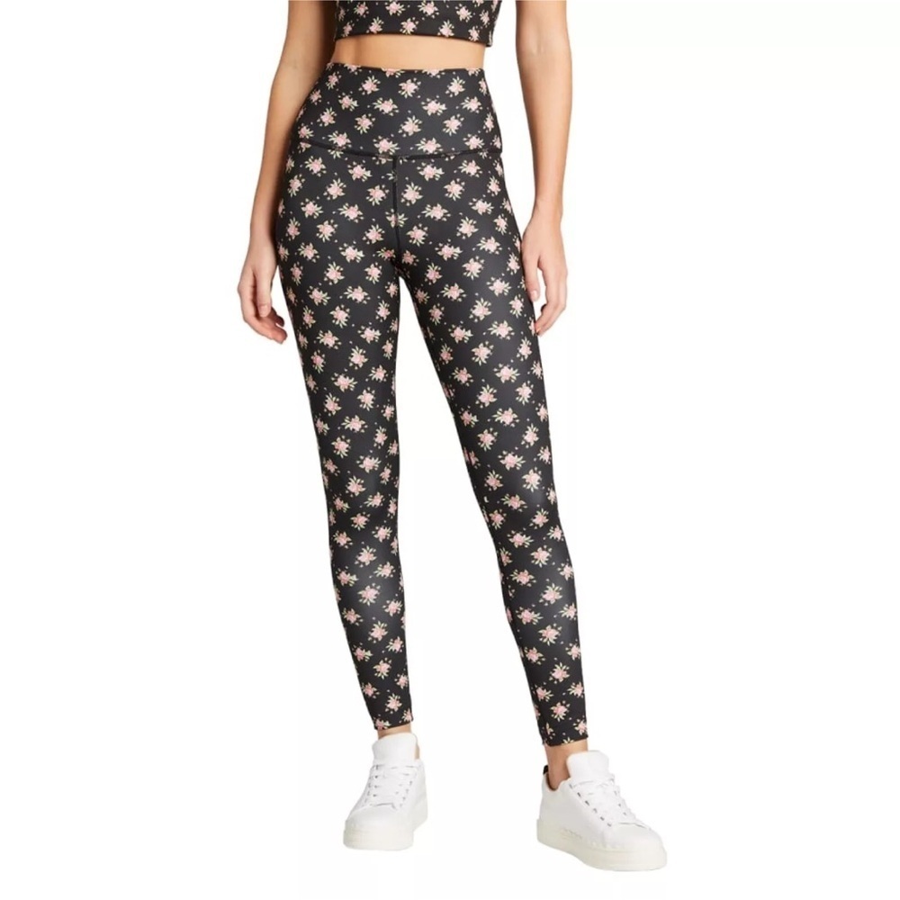 Alice + Olivia Aaron High-Waist Heirloom Ditsy Floral Leggings